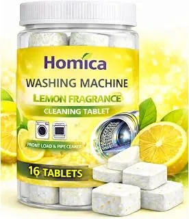 Washing Machine Cleaner Tablets (16 Tablets) | Drum & Pipe Deep Cleaner |Removes Odour, Limescale & Residue | For Front Load & Top Load Fully Automati