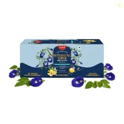BOVI Butterfly Pea Flower Tea Bags, 30 Teabags | Aparajita/Shankhpushpi Herbal Tea | Caffeine Free| Antioxidant Rich Wellness Tea BOVI Butterfly Pea F