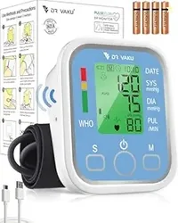 DR VAKU BP Monitor Fully Automatic Blood Pressure Machine to Check Digital Accurate Level for Home Monitoring Device with Talking Function,Large Disp