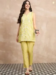 Anouk Embroidered Co Ord Set