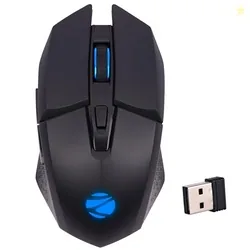 ZEBRONICS Shark Lite Wireless Gaming Mouse with 4600DPI, Comfortable & Ergonomic Design, RGB LED Lights, 6 Buttons, in-Built Rechargeable Battery, Pow