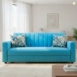 WAKESURE Premium Quality Velvet Fabric 3 Seater  Sofa Price in India - Buy WAKESURE Premium Quality Velvet Fabric 3 Seater  Sofa online at Flipkart.co