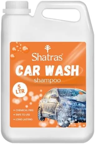 Shatras  Car Wash Shampoo  High-Foaming Car Cleaning Liquid | pH-Neutral Formula | Scratch-Free Wash | Deep Cleaning & Extra Shine | Suitable for All