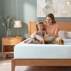 Zinus 8-inch Green Tea Foam Mattress Queen,Pressure Relieving Comfort, 78X60X8IN, 10Yrs Warranty Medium Firm Feel Bed, CertiPUR-US Certified Foam, USA