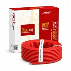ONE+WIRE INDIA 1.5 SQMM Red 90M House Wiring Cable Copper Wire | PVC Insulated Multistrand CCA Copper Wire, High Purity, FR Rated, Heavy Duty Electric