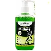LUDACRIS Premium Handwash Liquid with Neem & Aloe Vera, 300ml | Moisturises Skin, Pump Bottle, Fresh & Natural, Paraben Free & Safe, Suitable for All