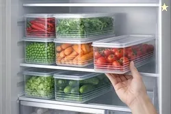 Fridge Storage Containers 1700ml x6 | Air Tight Storage Container Set | Fridge Organiser Storage Boxes |Food Grade BPA-Free Plastic Containers |Stacka