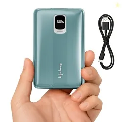 Lifelong Electronics 10000mAh Fast Charging Power Bank with Digital Display | Type C Input | 2 Output Ports | Quick Charge 3.0 | 22.5 W PD Powerbank |