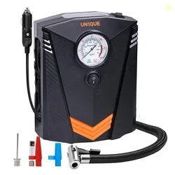 Tyre Inflator for Car, 150PSI Car Air Pump, 12V DC Portable Air Compressor for Tyre, Fast Inflation Speed Inflator Pump with LED Light