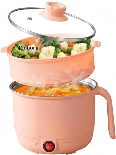 Mrfashion Electric cooker Travel Cooker, Rice Cooker, Egg Cooker, Egg Boiler Multi Cooker Electric Kettle 1.5 L, Multicolor