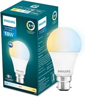 10-watt LED Bulb|3 Colors in 1 LED Bulb|Scene Switch Bulb for Home & Decoration|Color: Tunable White, Pack of 1, 10 w, b22d