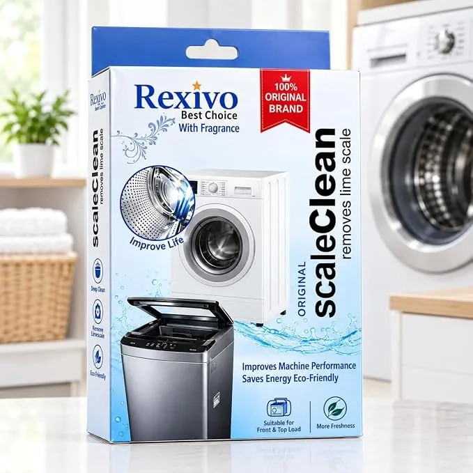 Washing Machine Descaler Powder | Removes Limescale, Detergent Residue & Bad Odor | Increases Machine Life & Efficiency | Suitable for Front & Top Loa