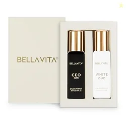 CEO MAN and WHITE OUD Unisex | Long Lasting Perfume Unisex | Eau De Parfum pack of 2x20ml each | Tonka, Agarwood & Orange | Woody, Spicy & Citrus Prem