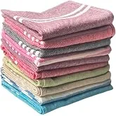 Vrde 10 Pcs Dishcloths | 12x16 Inches | Bulk Cotton Kitchen Cleaning Dish Cloths | Scrubbing Wash Cloth Sets | Multipurpose Cloth | 100% Cotton. (Mu