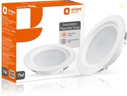 Orient Electric Moonlite Nova Downlighter, 7W | 6500K | Ceiling Light | Round Downlighter Ceiling Light Ceiling Lamp White