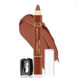 FASHION COLOUR Ultra Matte Lip Crayons With Free Sharpener | Smudge Proof And Waterproof | For Hydration And Moisturization | Long Lasting Lipwear wit