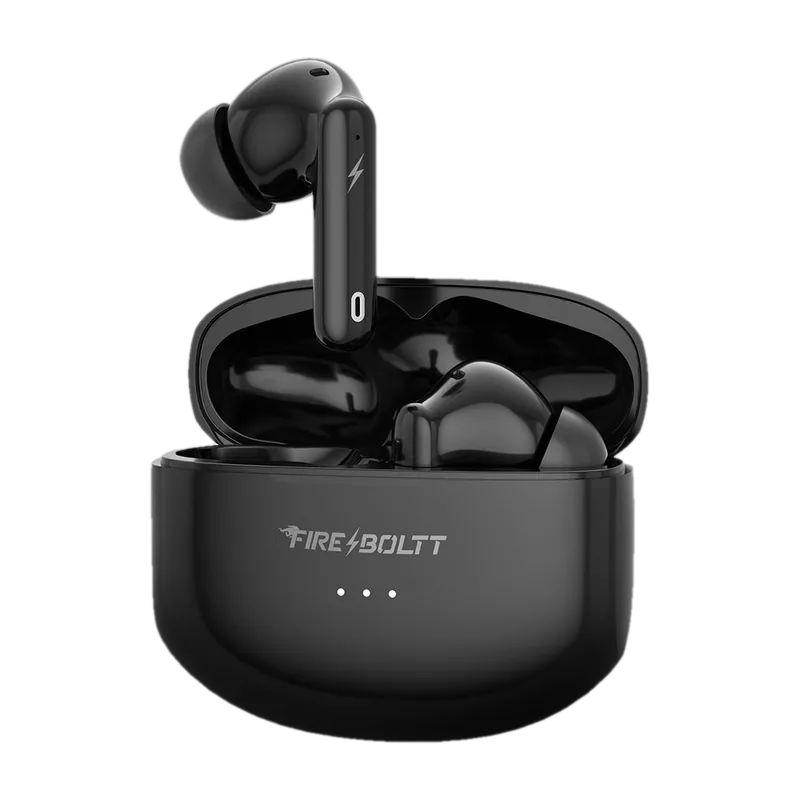 Fire-Boltt Fire Pods Atlas ANC ENC Earbuds TWS Transparent & Low Latency Game Mode Bluetooth Headset (Black, True Wireless)