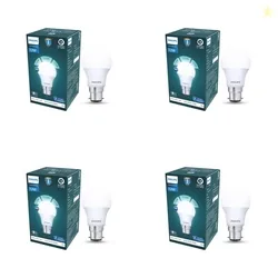 PHILIPS 12W Dimmable LED Bulb | Cool White 6500K | B22 Base | Adjustable Brightness LED Light | Energy Efficient & Versatile Lighting | Pack of 4