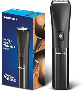 Havells Beard & Hair 7 in 1 Trimmer |2-in-1 Special Blade| Comes with 4 Beard & 2 Hair Combs|Type C Turbo Charge|No Nicks & Cuts|2 Year Guarantee|BT40