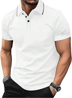 Leriya Fashion Men's Polycotton Regular Fit Polo T-Shirt | Casual Stylish Solid Collar Neck Tee | Half Sleeve Latest Trendy Summer Wear T-Shirts for M