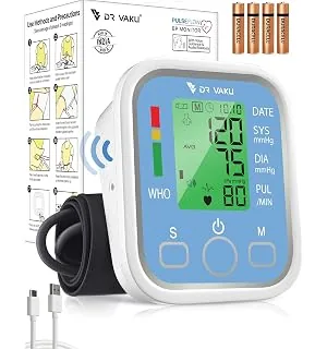 DR VAKU BP Monitor Fully Automatic Blood Pressure Machine to Check Digital Accurate Level for Home Monitoring Device with Talking Function,Large Disp