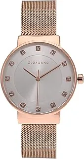 Giordano Analog Stylish Watch for Women | Water Resistant Simple and Fashion Watch Round Shape with Stainless Steel Case Wrist Watch for Ladies & Girl