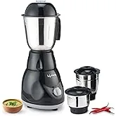 Lifelong LLMG23 Power Pro 500-Watt Mixer Grinder with 3 Jars (Liquidizing, Wet Grinding and Chutney Jar), Stainless Steel blades, 1 Year Warranty (Bla