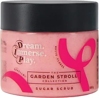 Dream. Immerse. Play Garden Stroll - Sugar Scrub - White Florals & Vanilla - With Exfoliating Sugar Crystals - For Varied Skin Types