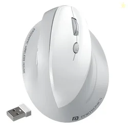 Portronics Toad Ergo 4 Vertical Wireless Bluetooth Mouse, Dual Mode(2.4GHz+BT), Upto 4000 DPi, 6 Button Control, Rechargeable Battery, Noise-Free Clic