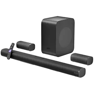 Zebronics Juke Bar 9890 1030W Soundbar 2026 Launch, 5.1.2 CH Surround Sound, Dolby Atmos, DTS X, BT v5.3, HDMI eARC, Optical in, Wireless Subwoofer, T