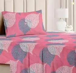 BSB HOME Premium Forever Modern Style Glace Cotton Floral Luxurious Beautiful Soft Comfort Designer Floral Pattern 1 Single Size Bed bedsheet and 1 Pi