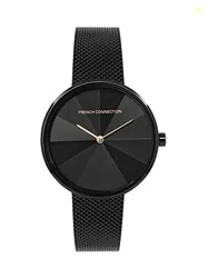 French Connection Stainless Steel Analog Black Dial Women's Watch-Fcl21-B