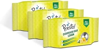 Amazon Brand - Presto! Dishwash Bar | 200 Gram | 12 count | 4 Bars Each X 3 Pack | Removes Tough Grease | Odour-Free Freshness | Gentle On Hands Amazo