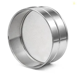 ADD2CART Fine Mesh Stainless Steel Atta & Suji Chalni (19 CM)  Flour Sieve for Kitchen