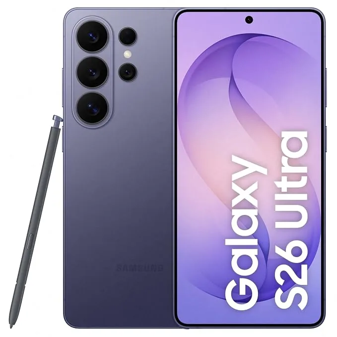 Samsung Galaxy S26 Ultra 5G (Cobalt Violet 12GB RAM, 256GB Storage) with Built-in Privacy Display, AI Phone, Photo Assist, Creative Studio, 200MP Camera, 5000mAh Battery and Snapdragon 8 Elite Gen 5