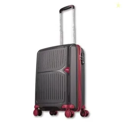 FOOTLOOSE by VIP Head Spin 8-Wheel Cabin Hard Case Trolley Bag, Brown