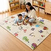 Lifelong Cuppy Extra Large Baby Folding Play Mat | Extra Thick Waterproof Foldable for Crawling & Playing | Travel Friendly & Large | Easy Clean, Soft
