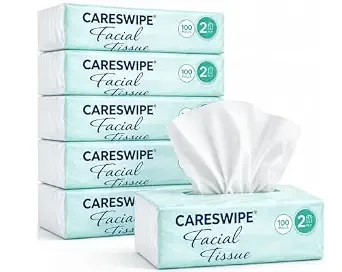 2 Ply Facial Tissue Box 100 Pulls Each Pack (200 Sheets) Pack Of 6-600 Pulls Ultra Soft Highly Absorbent & Skin Friendly Face Tissue Daily Use Tissue Paper (1200 sheets)