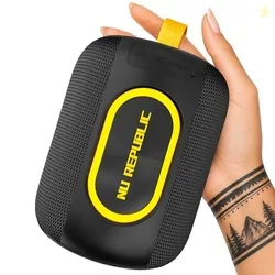 Nu Republic SonicPop 2000 Portable Bluetooth Speaker | 16W Loud Sound, XBASS Deep Bass, RGB Lights, 66mm Driver, TWS Pairing, BT 5.4, Multi-Port, 6 Hr