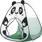Amazon Brand - Jam & Honey Panda Popup Play Tent for Kids | Foldable Animal Themed Tent House | for Boys and Girls from 1 to 4 Years | Easy to Set Up