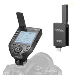 Godox FT433-C TTL Wireless Flash Trigger for Canon Camera, 433MHz 2 in 1 Flash Transmitter 32 Channels with Reciever 1/8000s HSS TTL TCM Function for