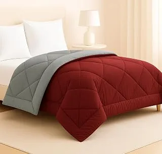 BSB HOME Luxury Reversible Comforter Double Size | Dual Color Soft Quilt for AC Room | Winter & Summer | Rainy Season Plush Microfiber | Solid Color C