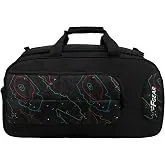 F Gear Enduro Topo Black 32L Travel Duffle Bag with Spacious Main Compartment, Front Pocket & Wet Pocket, Adjustable Shoulder Strap, Lightweight and D