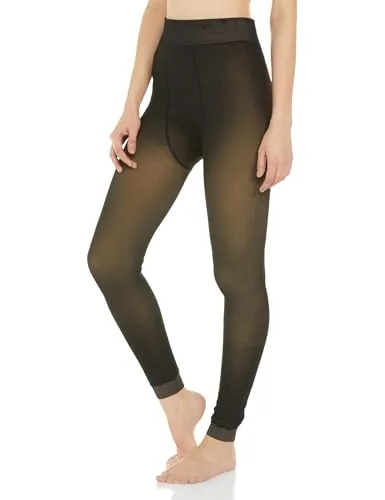 Fort Collins Womens Thermal Leggings  Ultra-Warm, Stretchable Winter Wear with Soft Fleece Lining Black