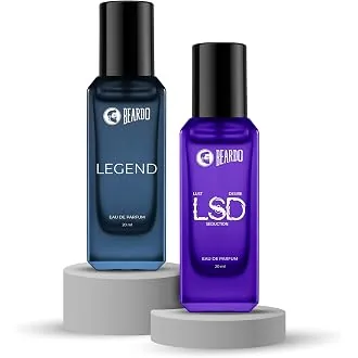 Beardo Twin Legends- LSD & Legend Perfume for Men (20ml x 2) | Long Lasting Fragrance | Long Lasting Perfume for Men | Gift for Men | Gift for Friend