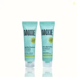 Moxie Beauty Rinse & Shine Mini Shampoo, Conditioner Combo | 15ml Each | A paraben and sulfate-free mini rinse and shine travel duo that leaves hair 1