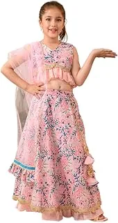 Pspeaches Girls Lehenga & Choli With Dupatta