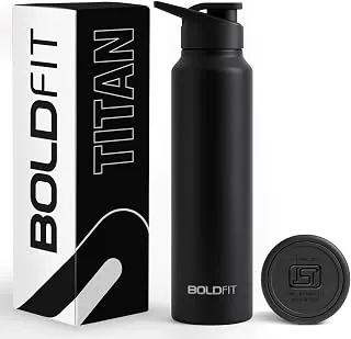 Boldfit Stainless Steel Water Bottle 1 Litre  BPA-Free, Leak-Proof & Rust-Free Metal Bottle with Handle  Lightweight, Food-Grade, Easy to Clean  Id