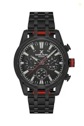 Daniel Klein Black Exclusive Men's Analog Watch with Metallic Strap - DK.1.13802-5