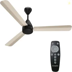 Crompton Energion Hyperjet-Boost 1200mm BLDC Ceiling Fan | Point Anywhere Remote | BEE 5 Star Rated Energy Efficient | Superior Air Delivery | Anti-Ru